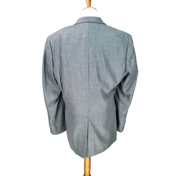 Lauren Ralph Lauren Mens Light Gray 2 Button Blazer Sports Coat Size 39R - Picture 3 of 12